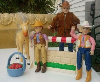 Fisher - Price Loving Family Dollhouse Cowboy Dad Girl & Boy Dolls & Accessories