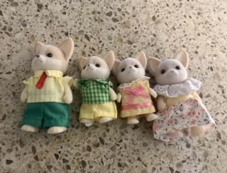 Calico Critters Sylvanian Families Chihuahua Dog Family 1985 Epoch
