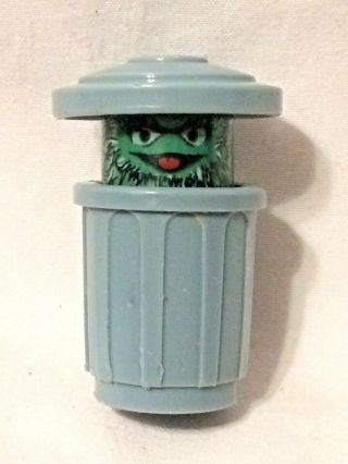 Vtg Fisher Price Little People Oscar The Grouch Sesame Street Muppets Figure Toy