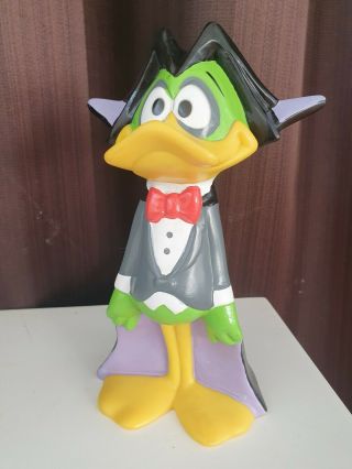 Count Duckula Vintage 8½ " (21cm) Tall Figure Money / Coin Box Cosgrove Hall 1988