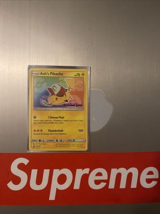 Ash’s Pikachu “i Choose You” Pokemon Movie Promo Card Sm108 Nm/mint