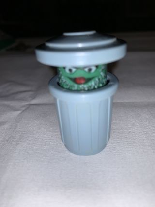 Vtg Fisher Price Little People Oscar The Grouch Sesame Street Muppets Figure Toy