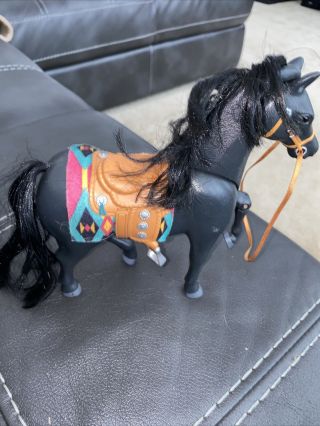 Fisher Price Loving Family Dollhouse Western Black Horse Coco Sounds 2001