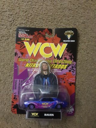 Nos Racing Champions Wcw Nitro - Streetrods 1:64 Die - Cast Car - Raven 1 Of 19,  998