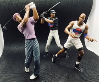 1998 Warner Bros Michael Jordan Space Jams Figures - Basketball,  Baseball,  Golf