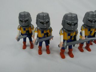 Playmobil Set Of 5 Male Figures With Helmets And Two Weapons 3