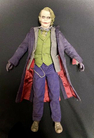 Hot Toys Joker The Dark Knight Heath Ledger 12” 1:6 Scale Figure