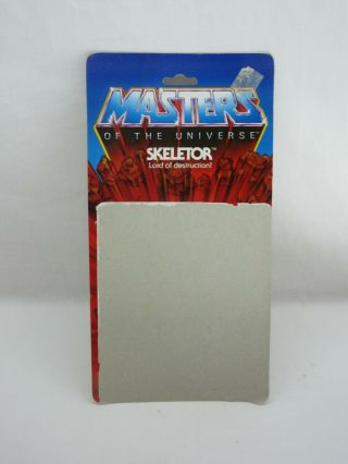 Motu,  Vintage,  Skeletor Card Back,  8 Back,  Masters Of The Universe,  He Man