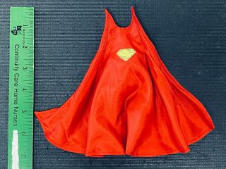 Pb - C - Sup: 1/12 Red Wired Cape W/ Logo For 6 " 7 " Dc Superman (no Figure)