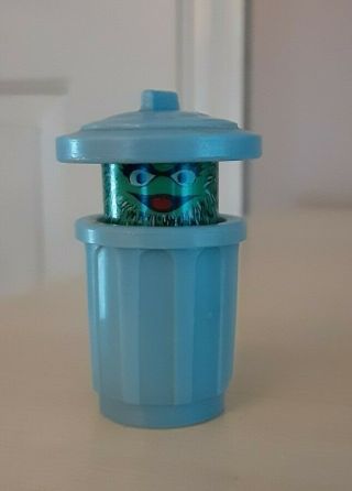 Vintage Fisher Price Little People Oscar The Grouch Garbage Can Sesame Street