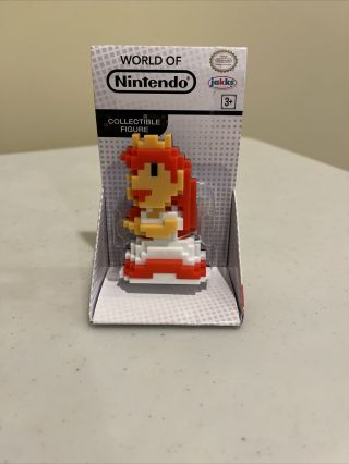 8 - Bit Princess Peach World Of Nintendo 3.  5 " Figure - 2017 Jakks Mario Bros