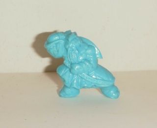 Ultra Rare Old Vintage 80s Toy Exogini Ninja Banzai Turquoise Color