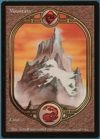 Mountain Unglued Nm Basic Land Extended / Full Art Card (128760) Abugames