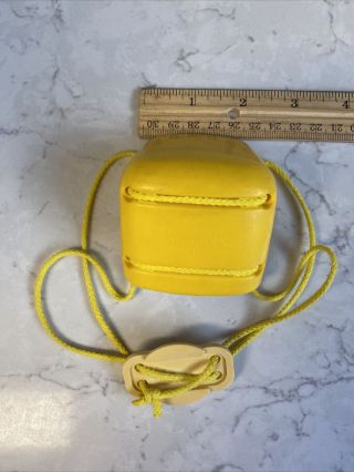 Vintage Little Tikes Dollhouse Playhouse Furniture Yellow Baby Swing 3