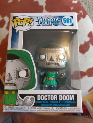 Marvel Fantastic Four Doctor Doom Funko Pop Vinyl Bobble Head Figure 561