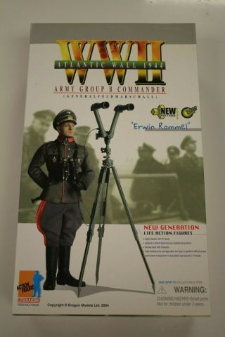 Wwii Army Group B Commander Erwin Rommel Atlantic Wall 1944 Dragon Figure 2004