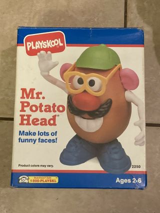 Vintage Playskool Mr.  Potato Head With Box Hasbro 1986