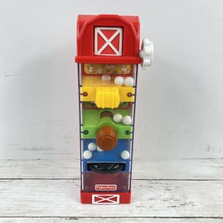 2007 Fisher Price Flip Flop Egg Drop Barn Marbles Tumble Tower
