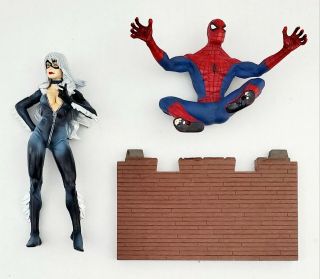 2003 Diamond Select Marvel Select Black Cat And Spider - Man Deluxe Action Figures