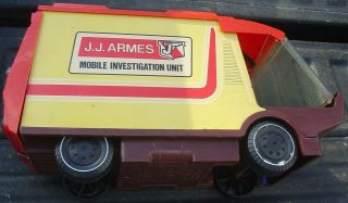 Vintage Jj Armes Mobile Investigation Unit Ideal Toy Evel Knievel Scramble Van