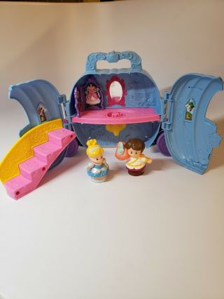 Fisher - Price Little People Disney Princess Cinderella Carriage Fold N Go Playset