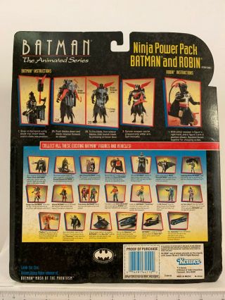 1994 Batman The Animated Series Batman And Robin Ninja Power Pack