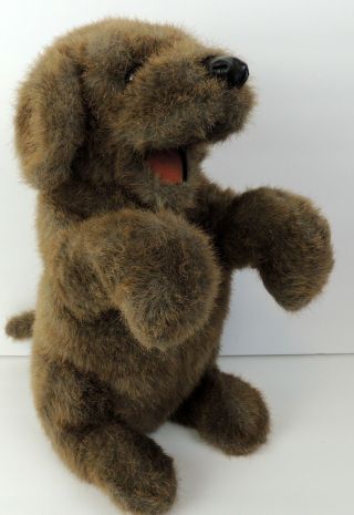 Folktails Dog Puppet Folkmanis Plush 15 " Chocolate Labrador ? Stuffed Animal