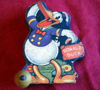 Vintage Wooden Walt Disney Donald Duck Child 