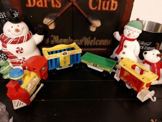 Vintage Fisher Price Little People Circus Train Set 4 Pc.