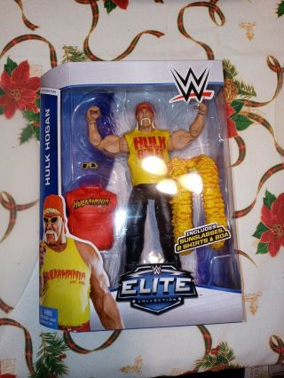 Wwe Mattel 2014 Elite Series 34 Hulk Hogan Action Figure Wcw Nwo Tna Very