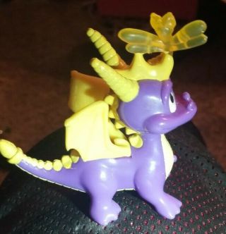 2001 Spyro The Dragon & Sparks Figure Hardees Plastic Interactive Studios