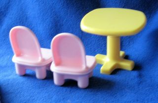Fisher Price My First Doll House Loving Family Furniture Table Chairs Bed Toilet 3
