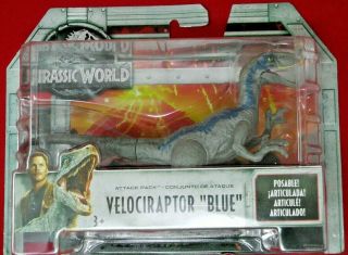 Jurassic World Attack Pack Velociraptor Blue Raptor Jurassic Park Mattel