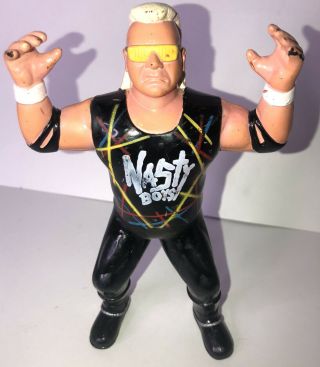 Brian Knobs Wcw Rubber Wrestling Figure 1994 Nasty Boys Black Gear Tag Team