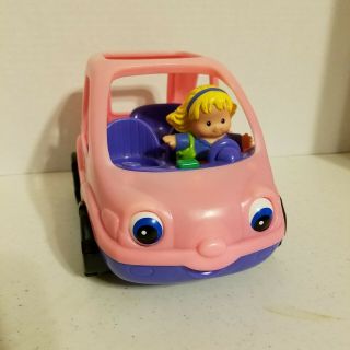 Fisher Price Little People Pink Car Suv Van Pink Purple Music With Fun Sounds