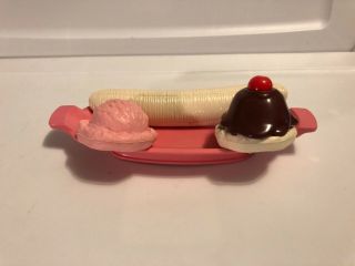 Vintage Fisher Price Fun With Food Fun Ice Cream Sundae Banana Split Ice Cream