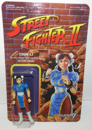 Super7 - Reaction - Street Fighter Ii Reaction Figures - Chun Li