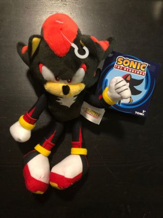 Sonic The Hedgehog Shadow Plush 8 " Official Tomy Sega T22356