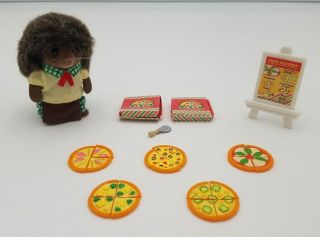 Calico Critters/sylvanian Families Pizza Delivery Set Minus Bike