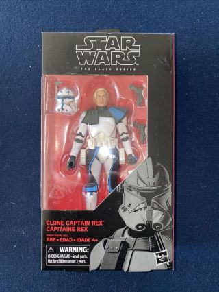 Retired Rare Star Wars The Black Series Clone Trooper Captain Rex 6 " Figure