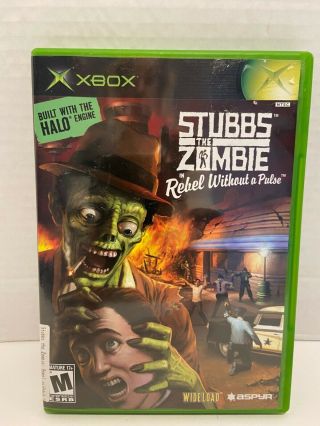 Stubbs The Zombie In Rebel Without A Pulse (microsoft Xbox,  2005) Complete Rare
