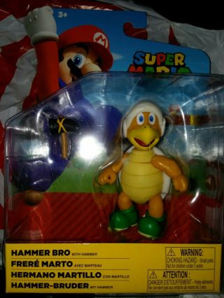 World Of Nintendo Mario Hammer Bro Rare Action Figure