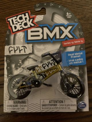 Tech Deck Bmx Metal Finger Bike Series 13 Boxed Cult Gold