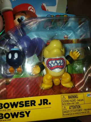 World Of Nintendo Mario Bowser Jr Rare Action Figure