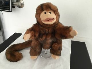 Folkmanis Hand Puppet Small Monkey Full Body Plush Soft 22 " Long W/tail