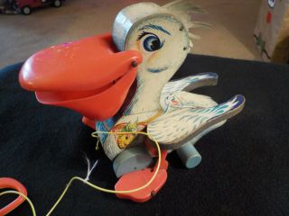 [1960s Fisher Price Big Bill Pelican No 794 Pull Toy