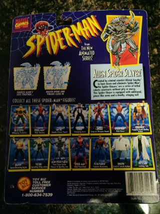 RARE 1994 SPIDER - MAN The Animated Series ALIEN SPIDER SLAYER L@@K 3