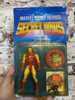 1984 Marvel Heroes Secret Wars Iron Man And His Secret Shield By Mattel