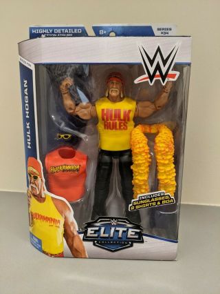 Wwe Elite Series 34 Hulk Hogan Rules Hulkamania Boa Mattel Action Figure 2014