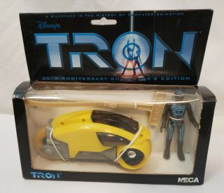 Neca 2002 Tron 20th Anniversary Tron’s Yellow Light Cycle And Figure,
